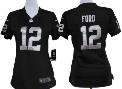 Nike Team Jersey Oakland Raiders 12 Jacoby Ford Black Game
